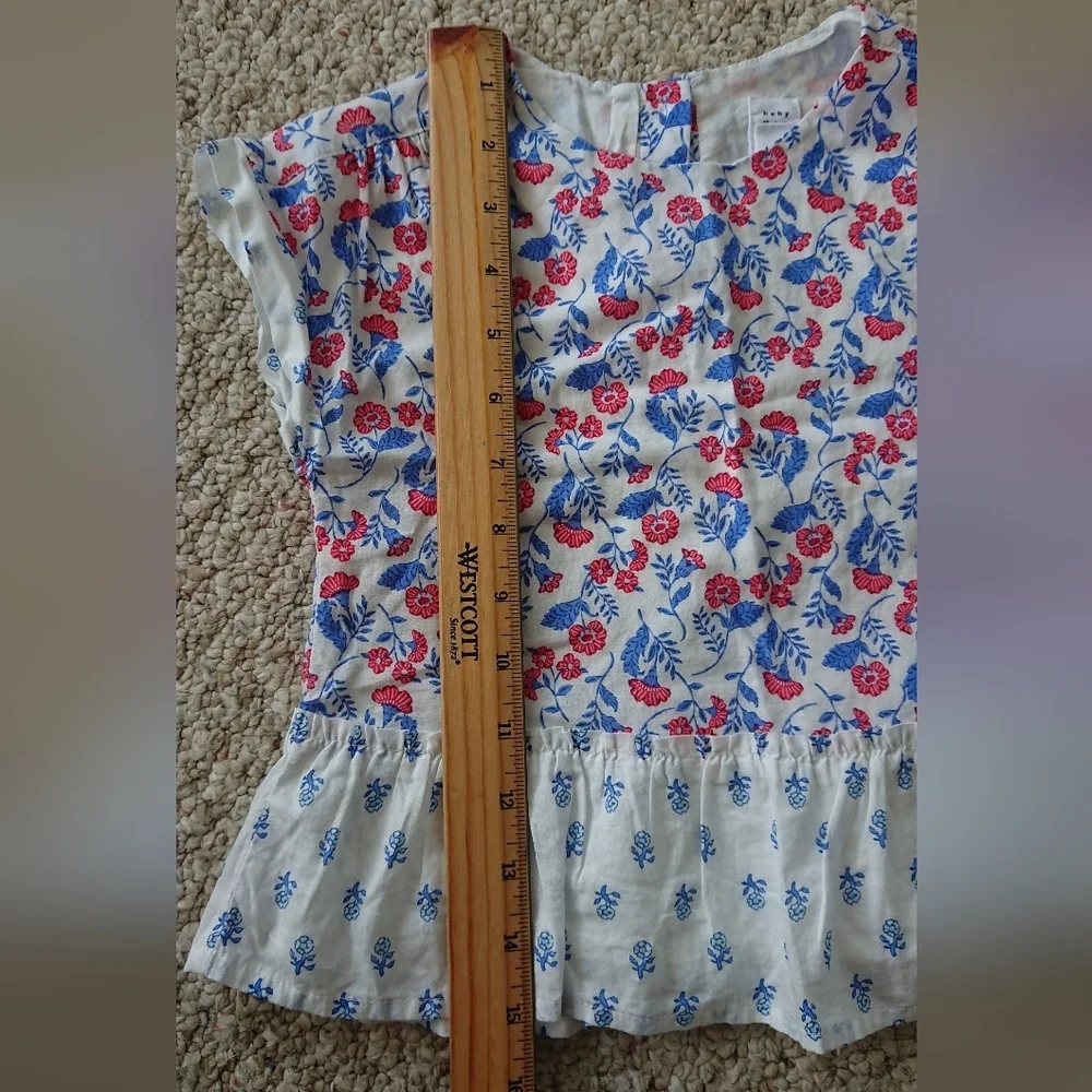GAP kids floral outfit in pink & blue floral size 4